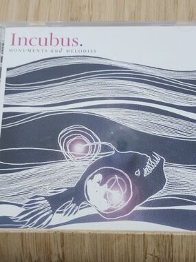Incubus Monuments and Melodies Vinyl/CD Cover - White & Navy Artwork